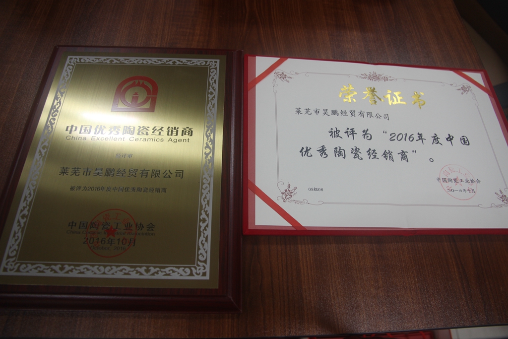 捷报：2016年度中国陶瓷优秀经销商颁奖典礼 大将军陶瓷载誉而归
(图4)