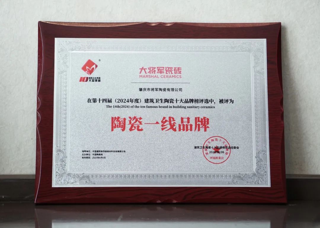 品牌标杆，绽耀不凡 ！恭喜大将军瓷砖荣膺 “陶瓷一线品牌”、 “瓷砖十大品牌”两大奖项(图9)