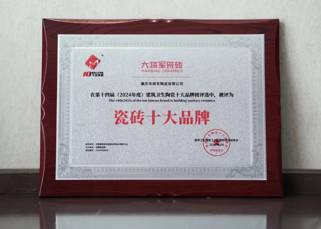 品牌标杆，绽耀不凡 ！恭喜大将军瓷砖荣膺 “陶瓷一线品牌”、 “瓷砖十大品牌”两大奖项(图8)